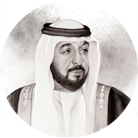 Portrait of The late Sheikh Khalifa bin Zayed Al Nahyan