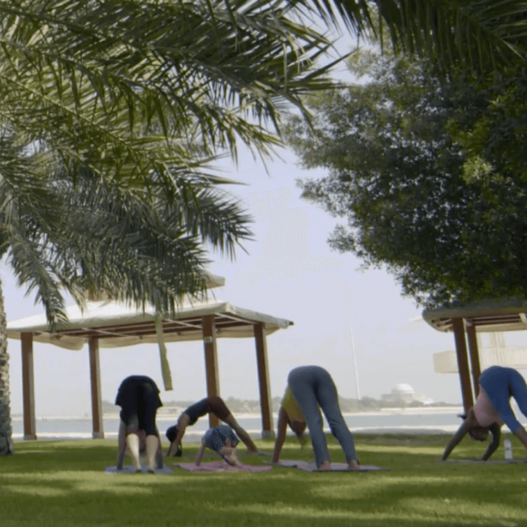 Life in Abu Dhabi: outdoor exercise
