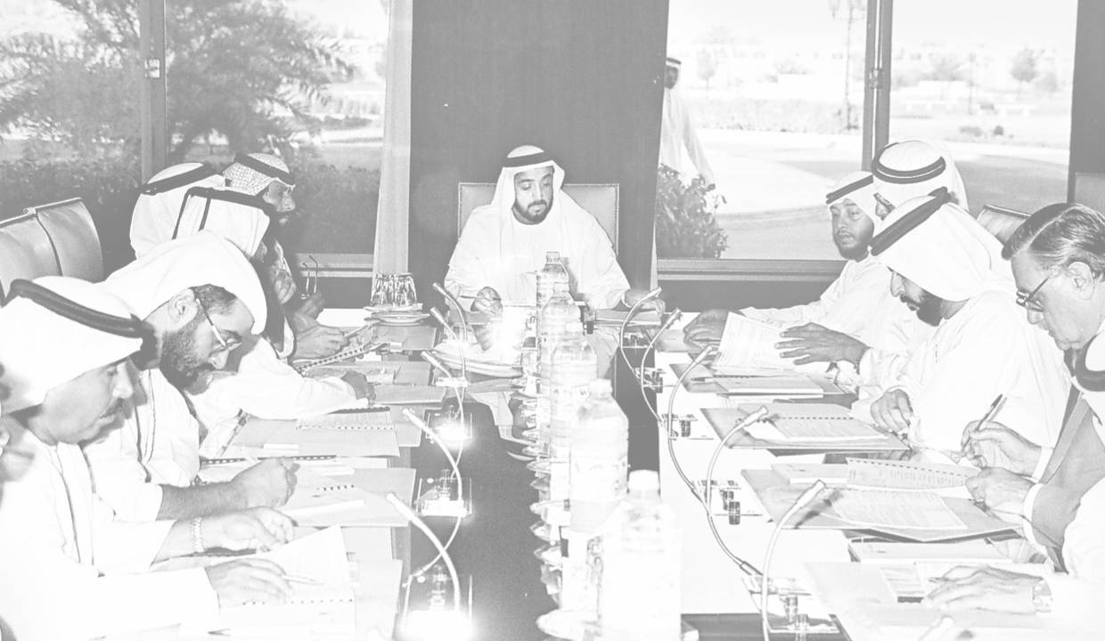  An early ADIA Board meeting, chaired by HH Sheikh Khalifa bin Zayed Al Nahyan